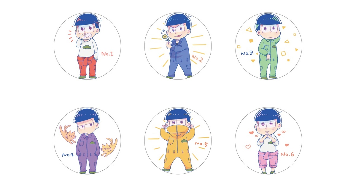 おそ松さん缶バッジ おそ松さん×mixx garden2023 トレーディングミニキャラペア缶バッジ