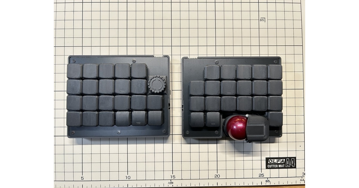 robaish-μ-o(オーソリニア) ブラック roBaish-u-O-R, ブラック、BOOTH開店記念セット 1号機、2号機 - kz