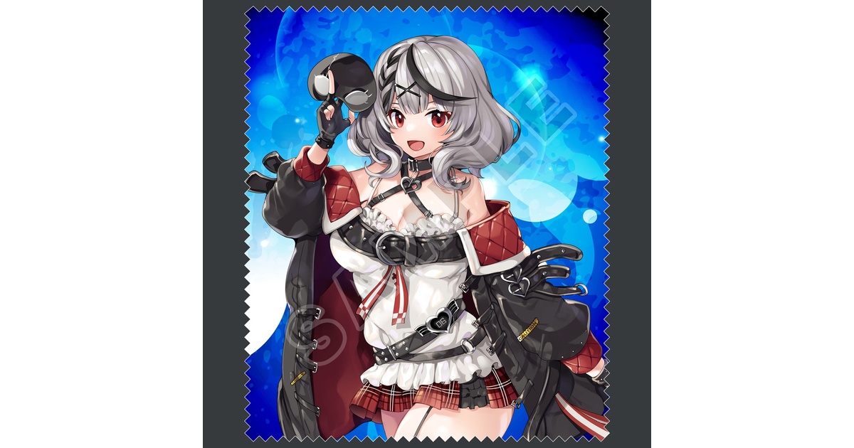 ぶるぶれ　クロヱ メガネ拭き 沙花叉クロヱ (フードなしVer.) - 幻奏月華園 in BOOTH - BOOTH