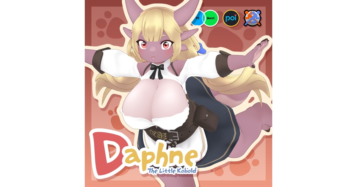 Daphne The Little Kobold [Original VRChat Avatar] - K_meatloaf