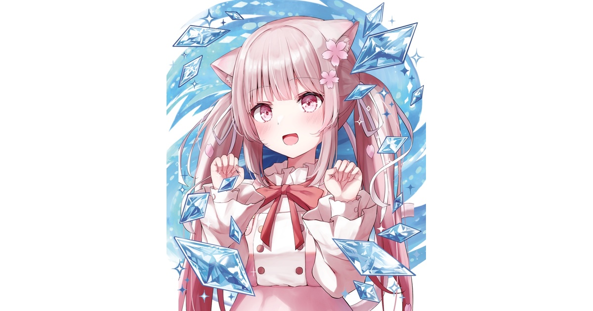アクリルキーホルダー 猫桜 こはる - Lapis Live【公式】 - BOOTH