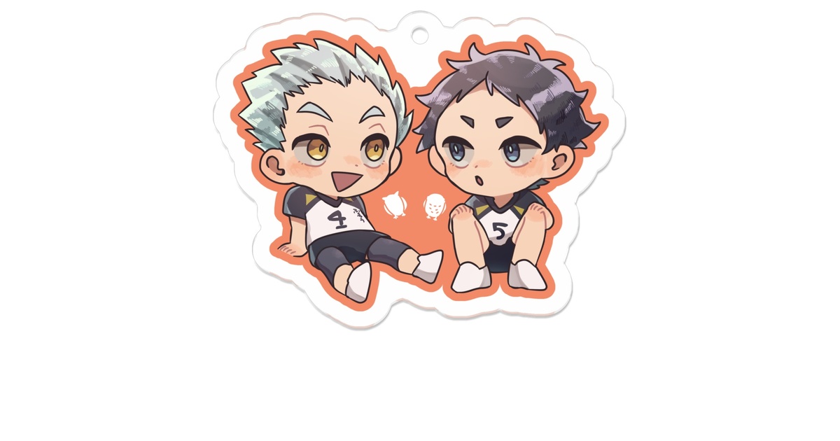 ハイキュー!!　2018 in J-WORLD 木兎　赤葦　キーホルダー a409b2d4-d1da-4fd8-98eb-