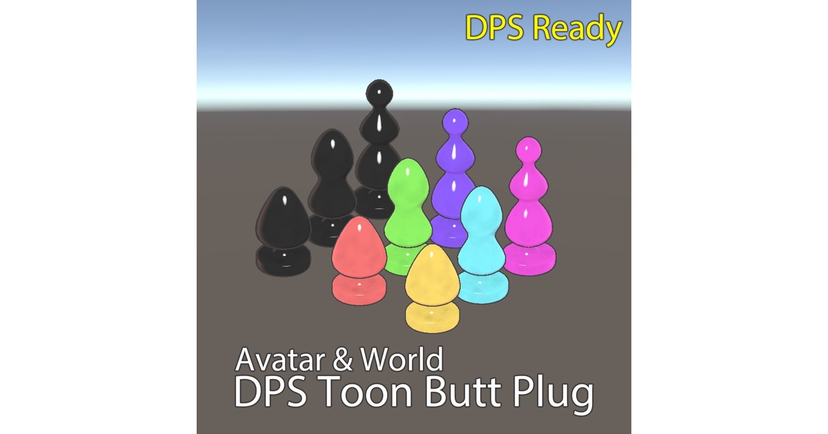 DPS Avatar/World Toon Butt Plug Set - ISmall STUDIO - BOOTH