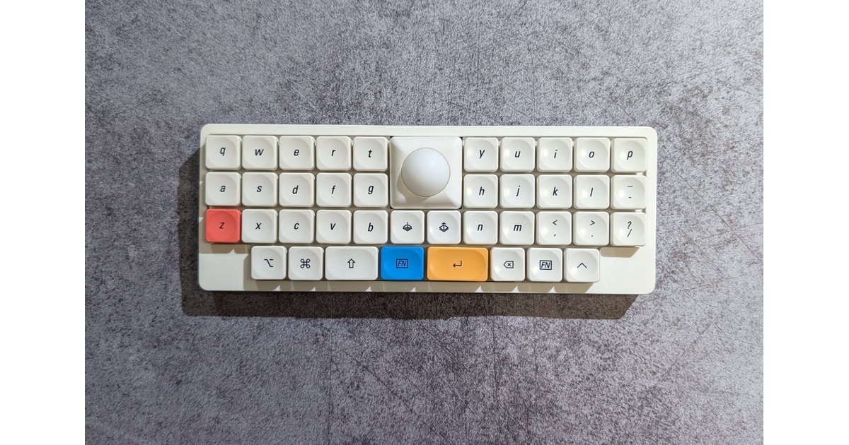 meteorite40 ロープロファイル トラックボール/無線対応 40%キーボード