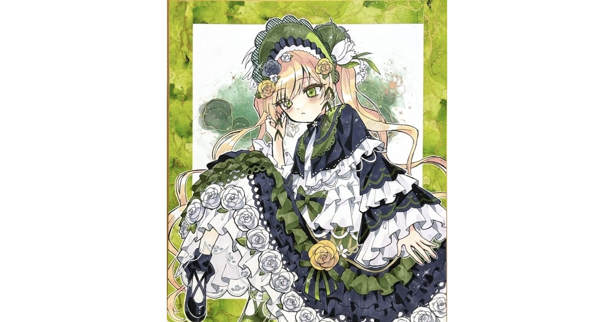 魔法少女ノ魔女裁判 遠野ハンナ 手描き中色紙 - noa-rei - BOOTH