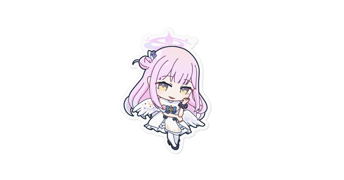 ブルアカ　ミカ　キャンバスアート しゃがんでポーズを取る傷だらけの可愛い聖園ミカ / ブルアカ