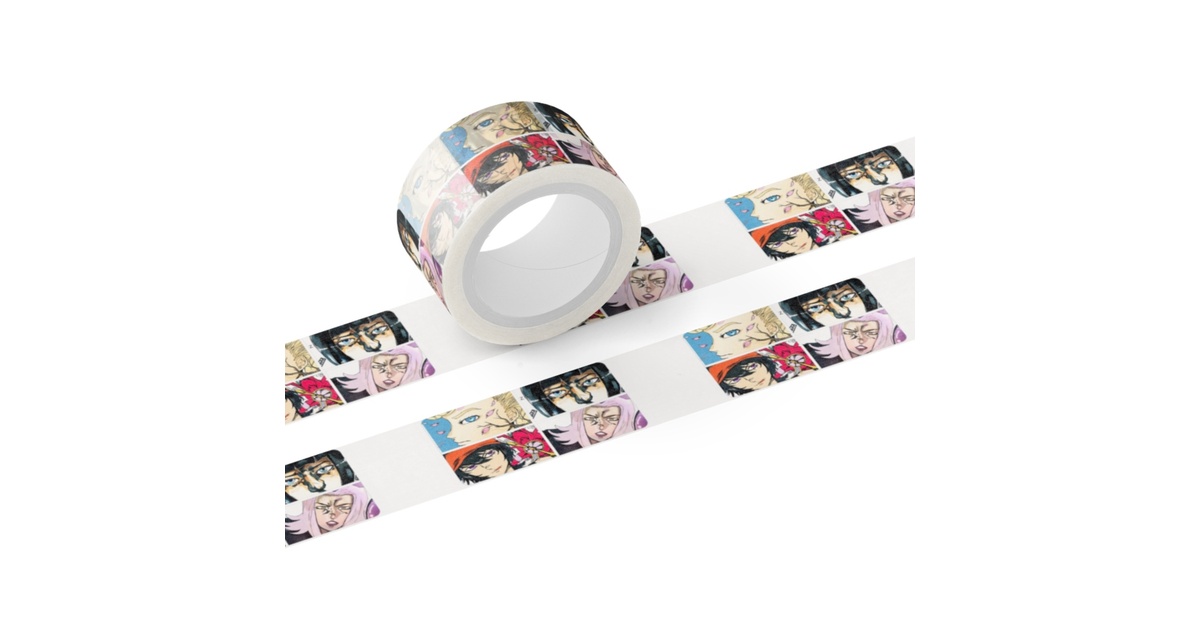 ジョジョの奇妙な冒険 マスキングテープ ジョジョの奇妙な冒険 黄金の風 meets TOWER RECORDS マスキングテープ
