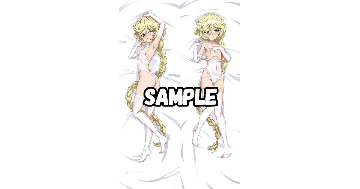 在庫品』白競泳水着ニーソ キャロル 抱き枕カバー - ぶるぶれ - BOOTH