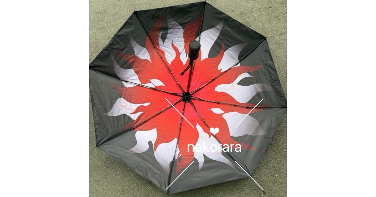Nakorara 崩壊スターレイル 長夜月 コスプレ道具 傘 両面プリント