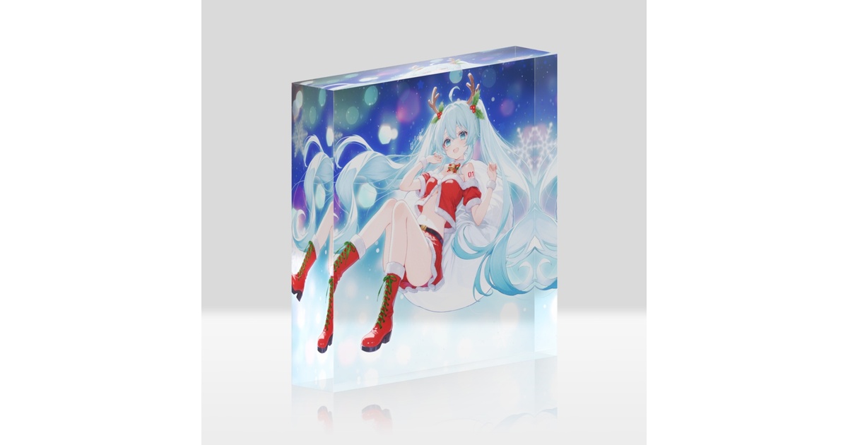 【世界に30個】初音ミクアクリルブロック 初音ミク X'masアクリルブロック - Leone's SHOP - BOOTH