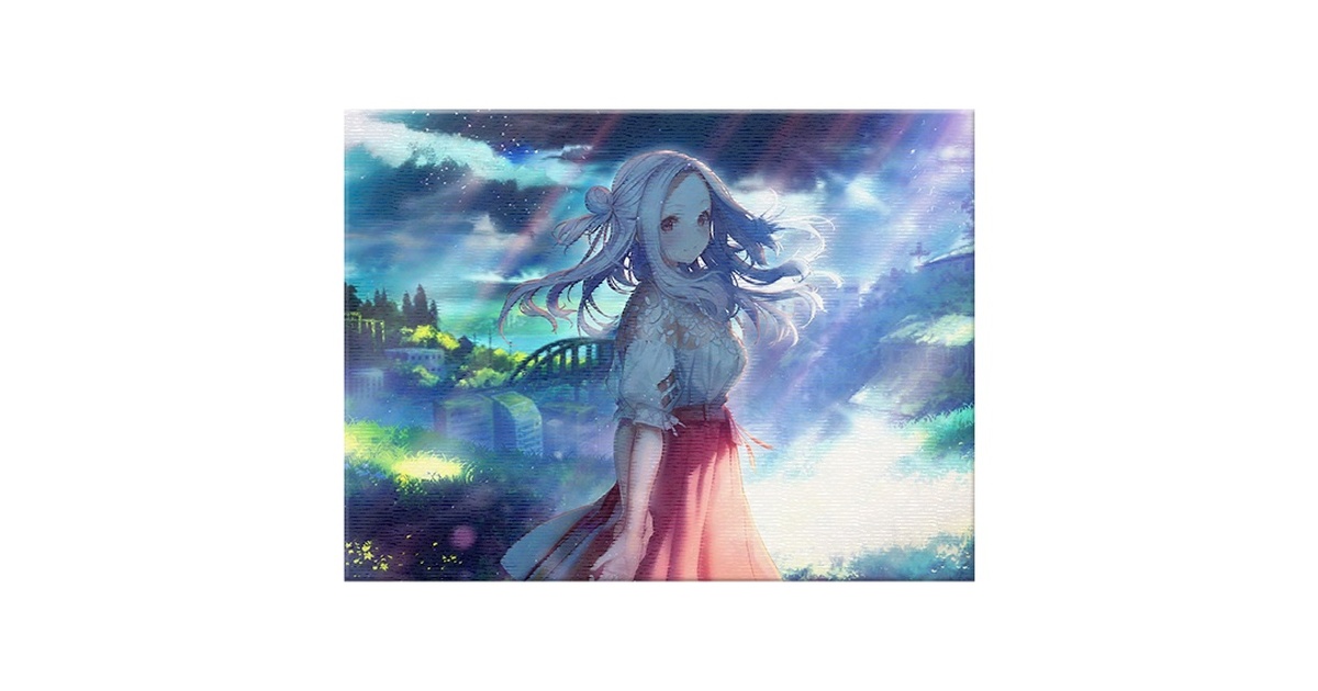白昼夢の青写真 in her Shoes」キャンパスアートCASE-3