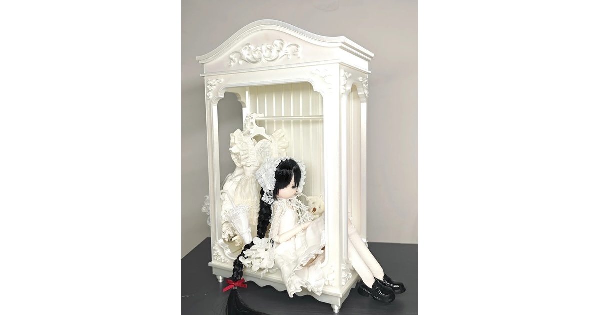 【hirokoroko様オーダー専用】ドール用クローゼット♡ 受注」꒰お姫様のクローゼット꒱「1/12, 1/8, 1/6ドール用小物