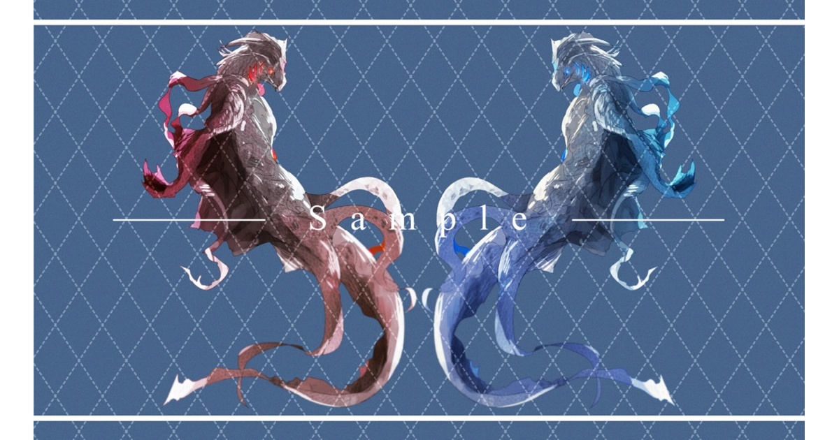 クトゥルフ神話TRPG✦ダゴンハイドラ立ち絵 - 深海の道具箱 - BOOTH