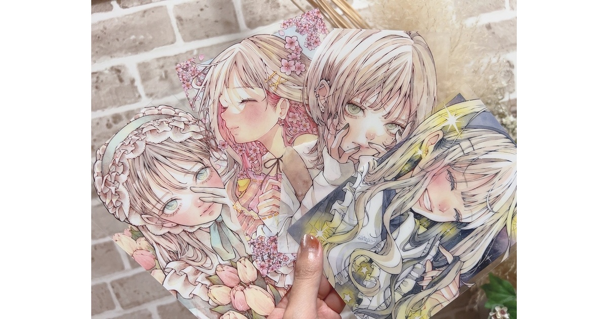 とあるお茶様 ポストカード＆アクキー、プリント缶バッジセット 03d45cdc-a7a1-4028-ad9d-