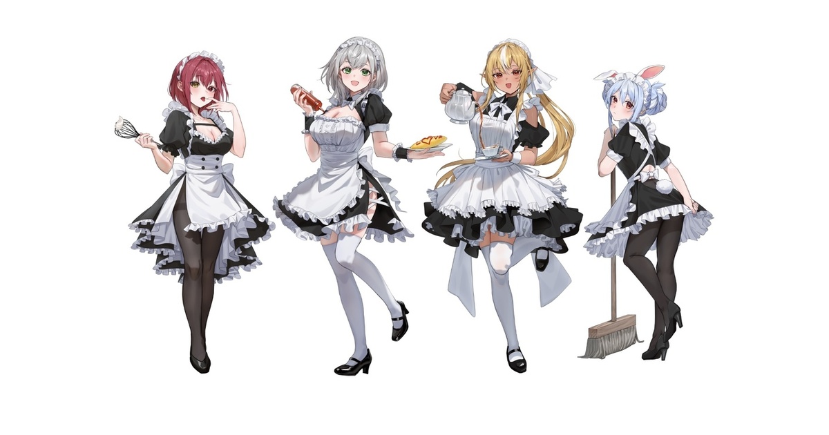 艦これ 12周年 メイド服 アクリルスタンド 非公式)ホロライブ3期生メイド服アクリルスタンド - monokawa - BOOTH