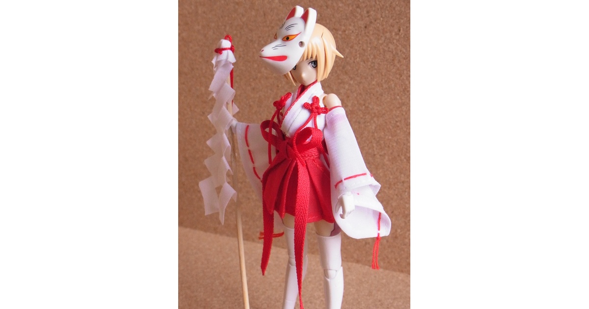 ◇お祓い棒 & 護符セット◇1/12サイズ布服オプション◇ - 出羽の圀ま