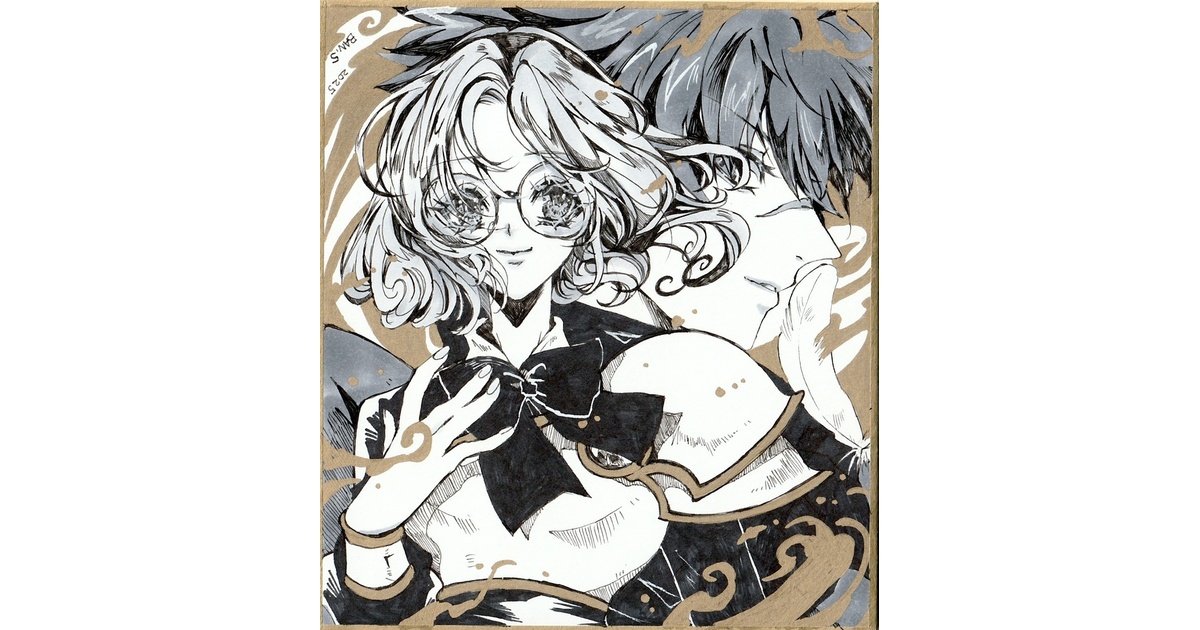 手描きイラスト ミニ色紙 同人 鳳凰寺風 フェリオ レイアース