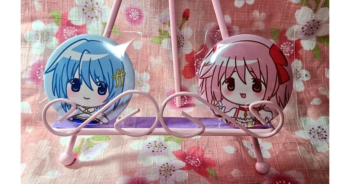 魔法少女まどか☆マギカ 鹿目まどか 美樹さやか 缶バッジ - 月面