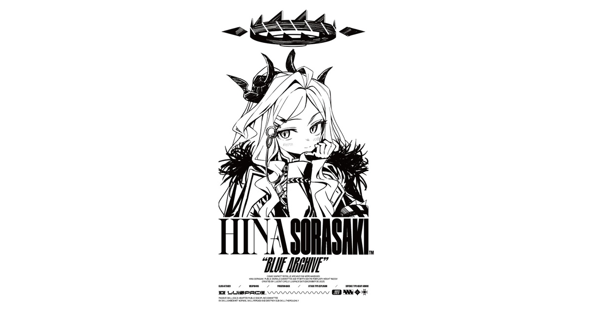 ブルアカ】ヒナ ロングスリーブTシャツ - luicent - BOOTH