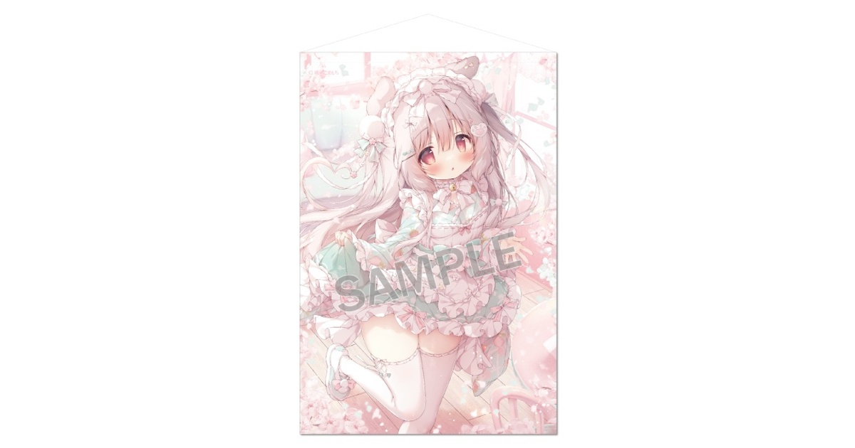 桃豆こまもち　タペストリー　4種セット Amazon.co.jp: 桃豆こまもち先生 ロリ猫ちゃんB2タペストリー