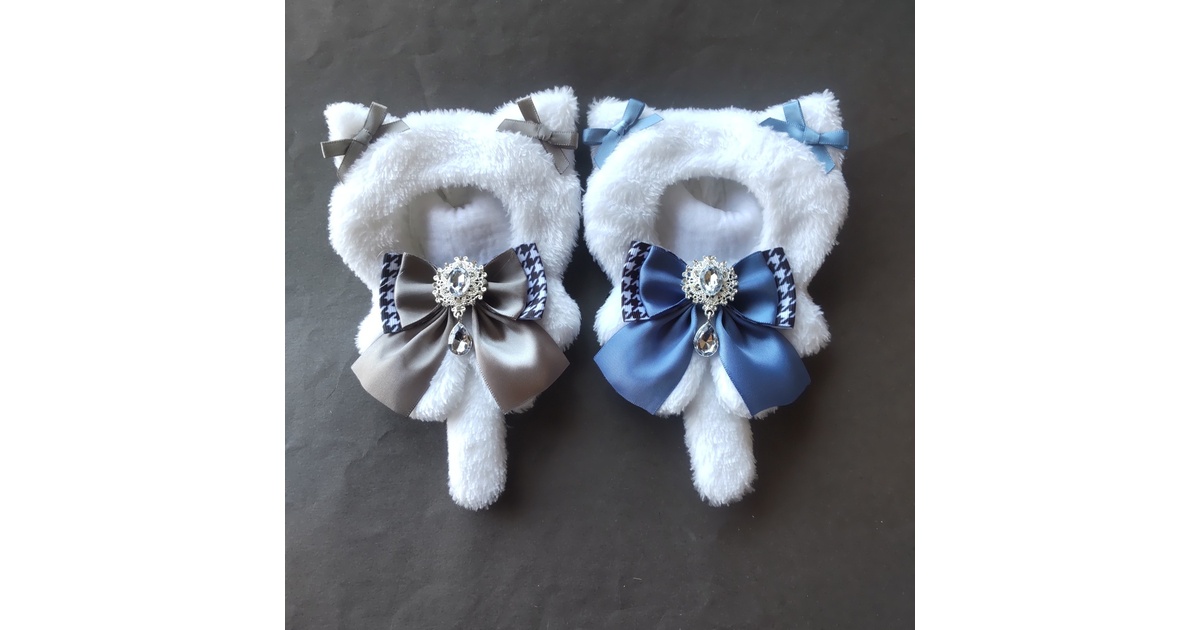 10cm ～12cm 白ねこ セット 着ぐるみ ぬい服 - かつお - BOOTH