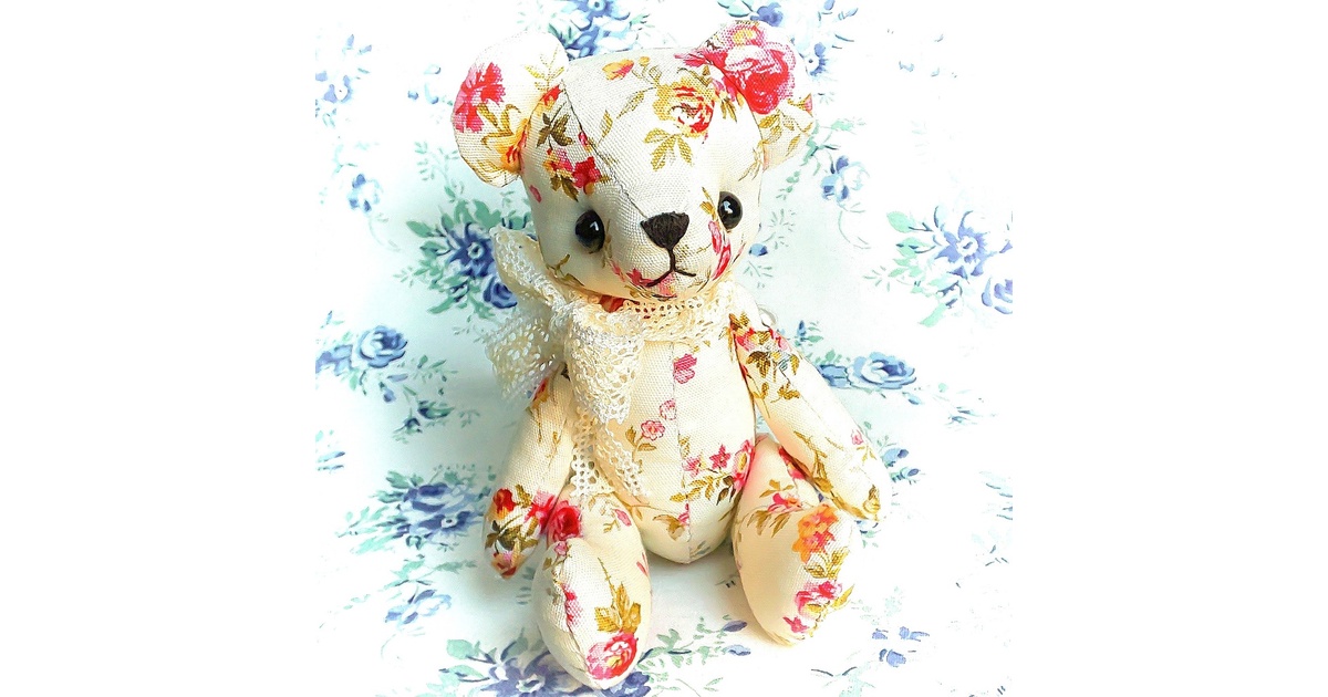 型紙】コットンテディベアの型紙（作り方動画あり） - くまの散歩道の