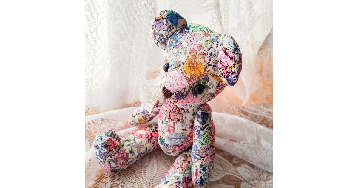 ゆっきー様☆パッチワーク ぬいぐるみ テディベア　約28cm 8752fbca475a428c80b9c1804677f6