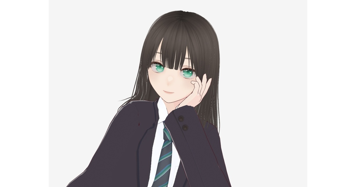 無料】女子高生アバター si0JK_MIHIRO【VRM】を使用したモデル
