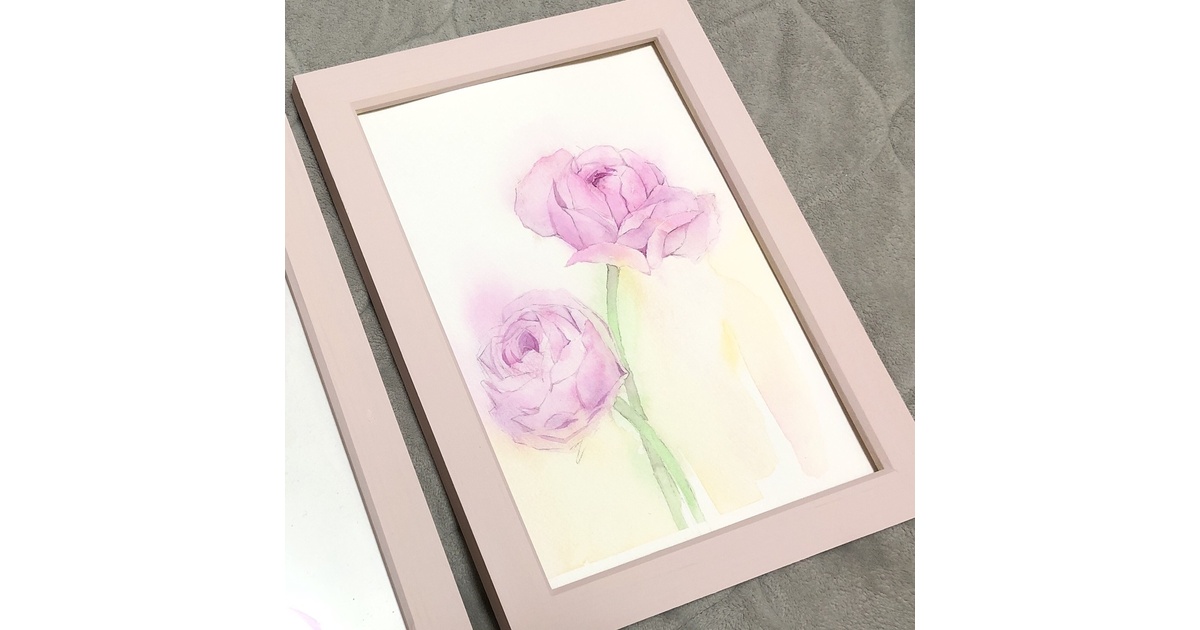 ラナンキュラスの水彩原画 - ふわもこ堂の水彩屋さん - BOOTH