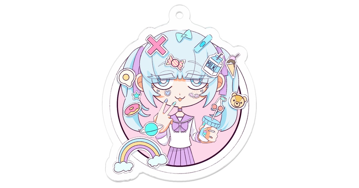 ゆめかわアクキー - megaphone - BOOTH