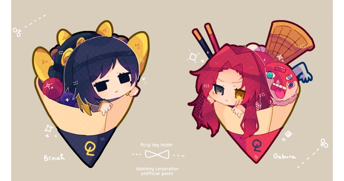 lobotomy corporation ゲブラー　アクリルキーホルダー クレープアクリルキーホルダー[ビナー/ゲブラー] - 水玉総本家 - BOOTH