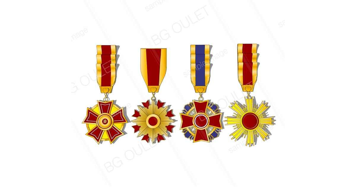 横: 勲章　まとめ　セット f4a96a80-c5bb-4ee6-ac68-