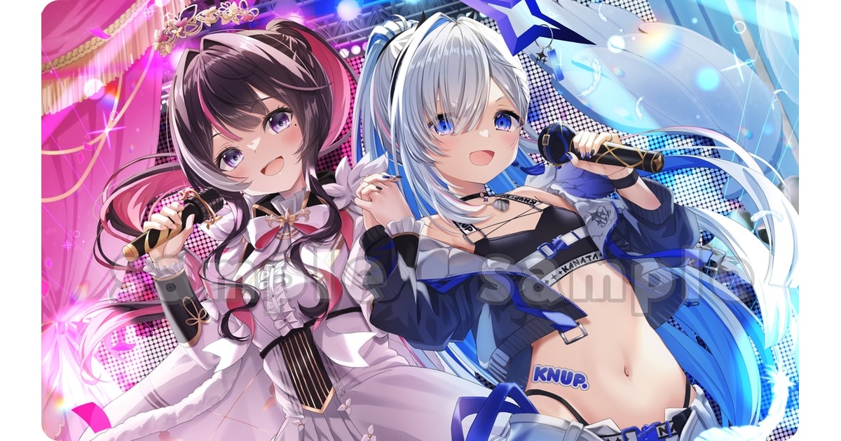 雪川桜空　ホロライブ　プレイマット　天音かなた　AZKi C107 かなあずソロライブ衣装ラバーマット【非公式グッズ】 - 雪川桜空