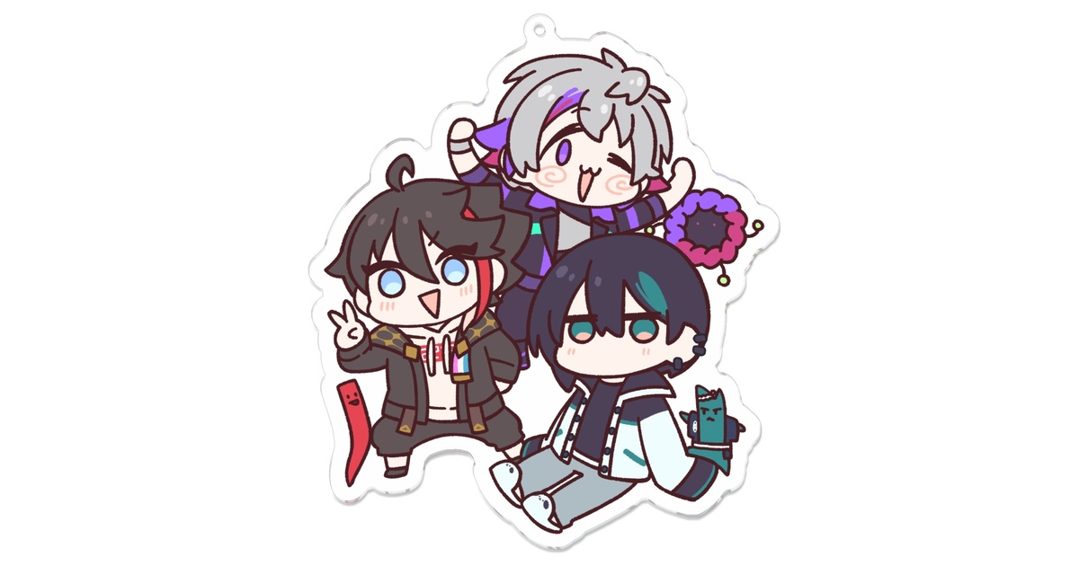 つくってにじさんじ2 アクリルブロック メッシャーズ 三枝明那 黛灰 不破湊