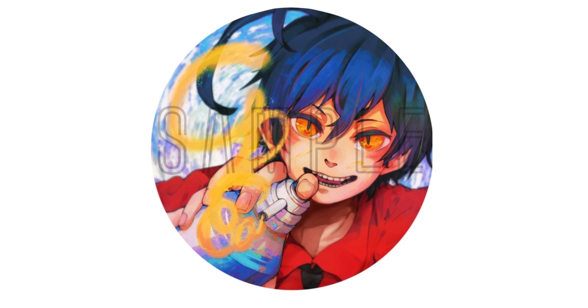 缶バッジ(φ44mm)_かっこいいほう◎ - crea1227 - BOOTH