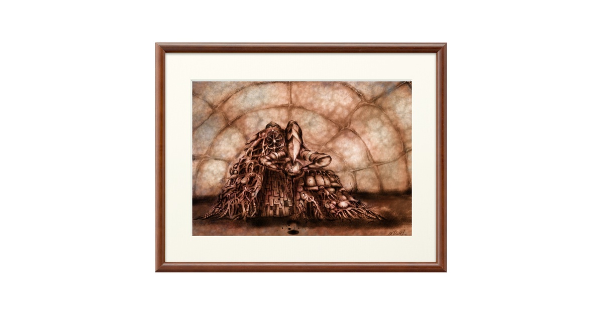 【貴重】 ヨーグモスの意志 アートプリント サインド 複製原画 簡易額装 MTG Yawgmoth's Will / ヨーグモスの意志(MTGサイン入り拡張アート