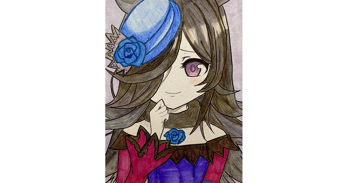 ライスシャワー レース ランジェリー ビスチェ ウマ娘〕色紙 同人