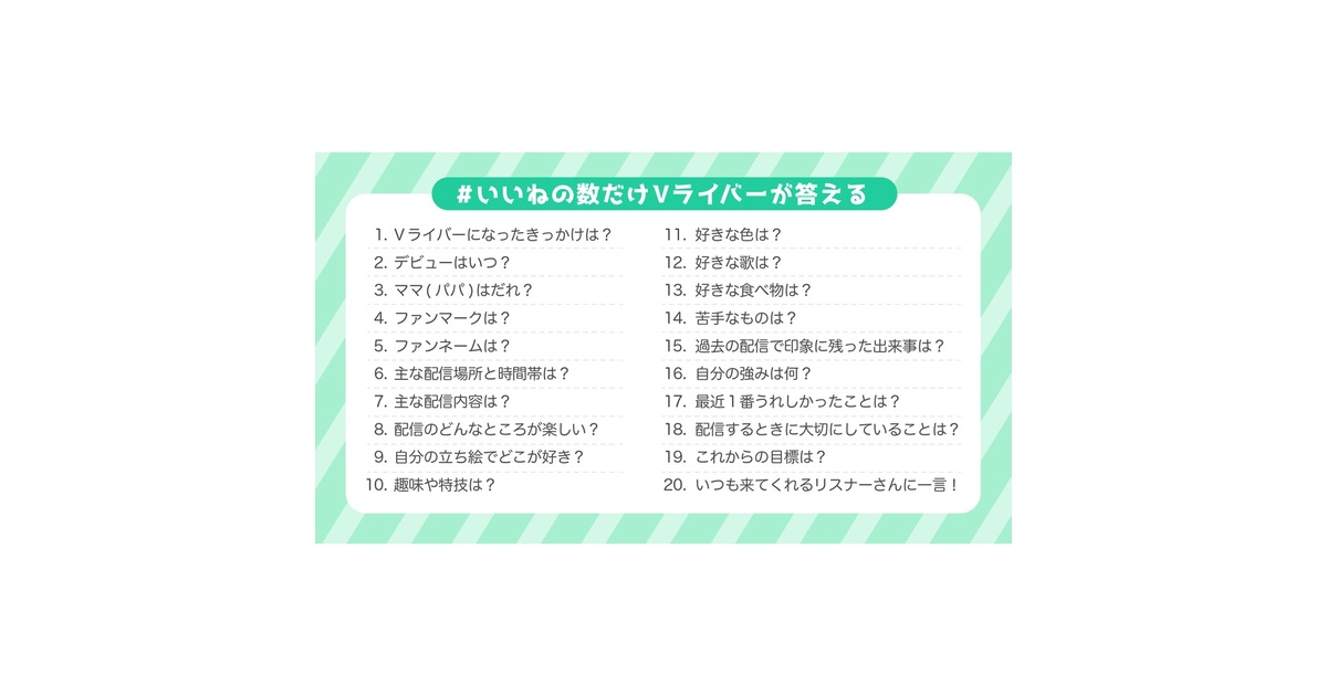 無料］#いいねの数だけVライバーが答える - のあのお店屋さん - BOOTH