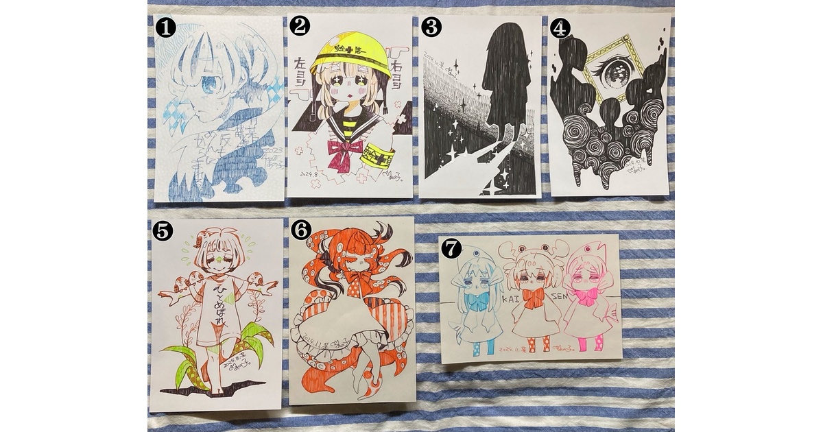 額装なしミニ原画。 - ぬこ屋。 - BOOTH