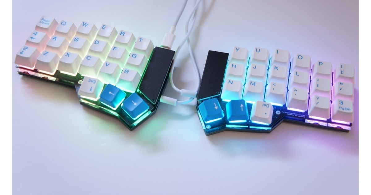 自作キーボード Bluetooth接続　corne 組立済 自作キーボード Bluetooth接続 corne 組立済 PC周辺機器
