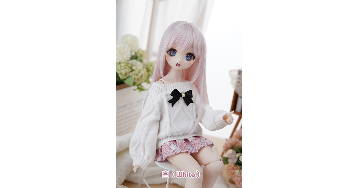 Wa❤Ya]1/4(SDM,MDD)サイズドール衣装オフショルダーセーター
