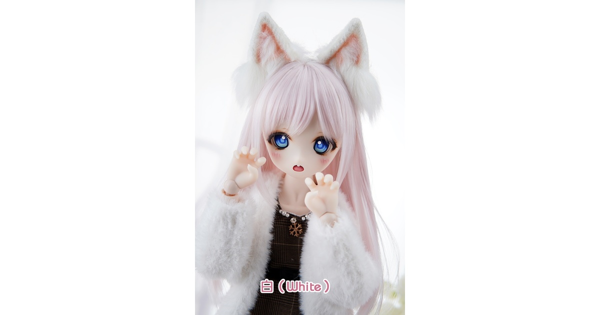 Wa❤Ya]1/3(SD,MDD,KUMACO)サイズドール用小物猫耳カチューシャ