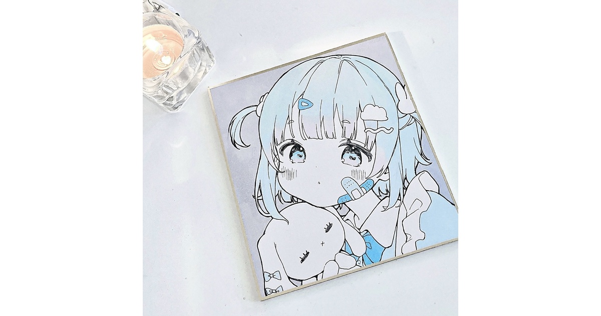 越雲みなみ　ミニサイン色紙 ミニ色紙(サイン入り) - 天秤ひなみ屋さん - BOOTH