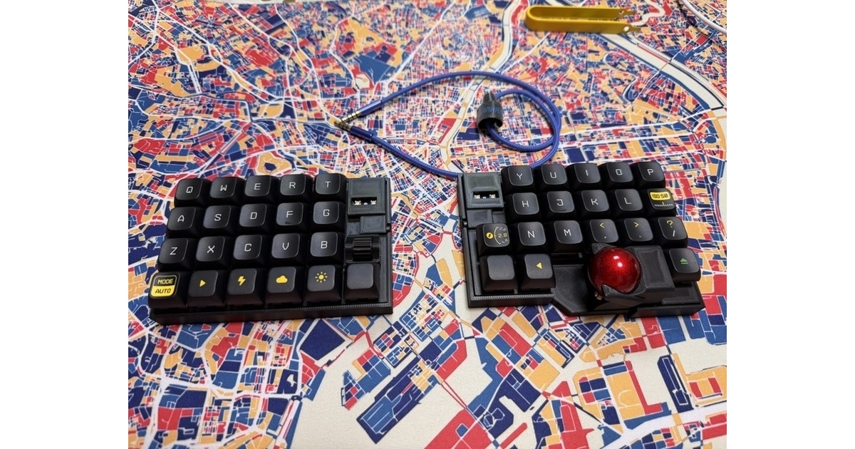 ckb640tb「OKBall」試作品・自作キーボードキット - mki0002ozlet - BOOTH