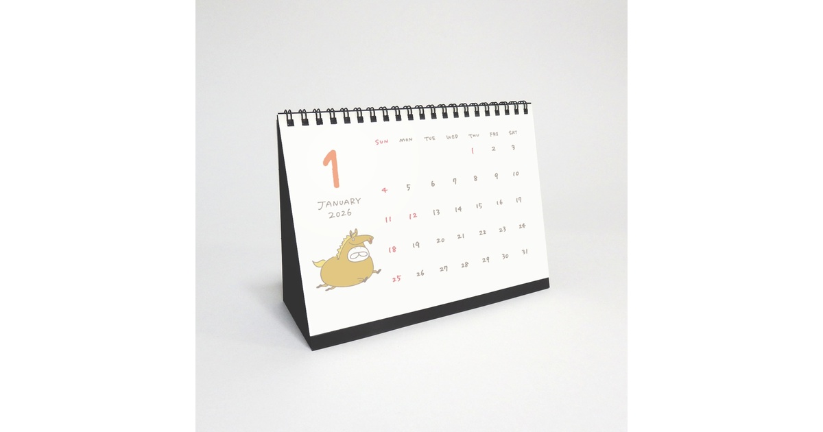 ねこタイツ 卓上カレンダー 2026 - KURAKICHI ONLINE SHOP - BOOTH