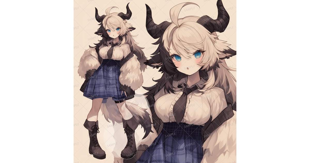 ◆獣人~角ある者◆手描きイラスト 81tJSw53bwL._AC_UL210_SR210,