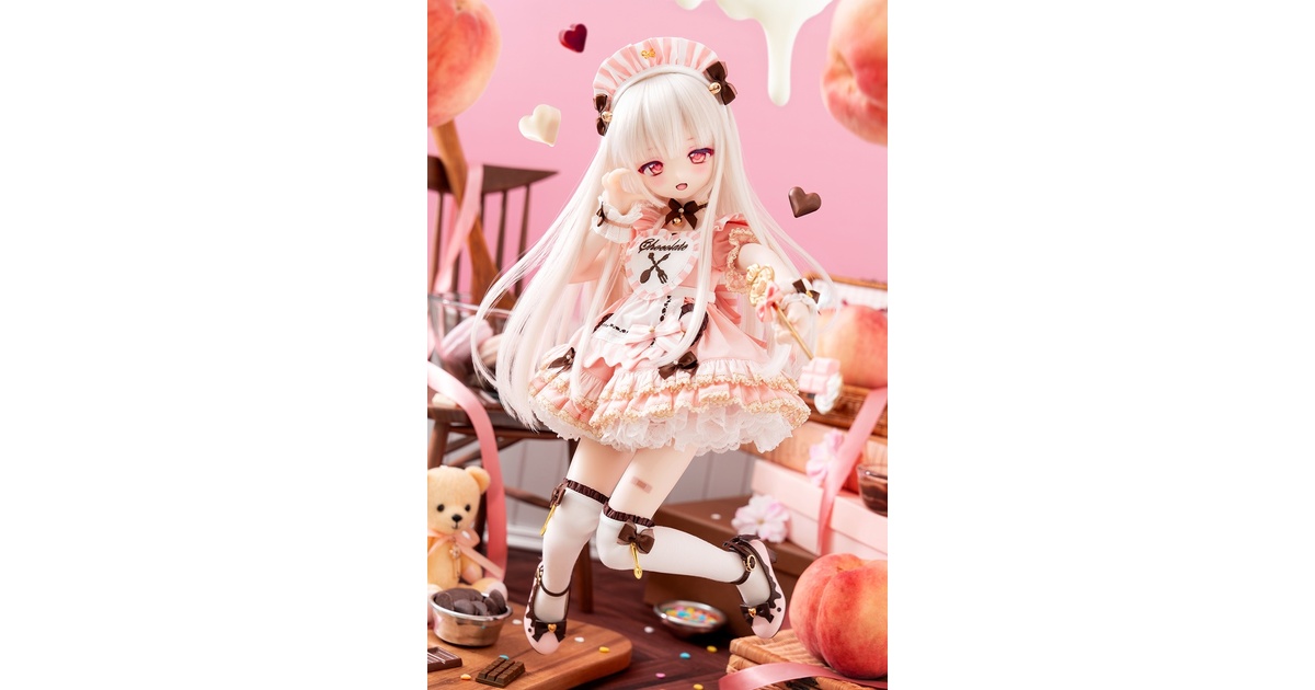 恋するチョコ」1/4ドール衣装 ピーチ(MDD・KUMAKO用) - 魔法のお菓子屋