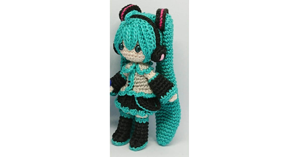 初音ミクあみぐるみ（レース糸ver.）【エアボーマス 6/7 11：30