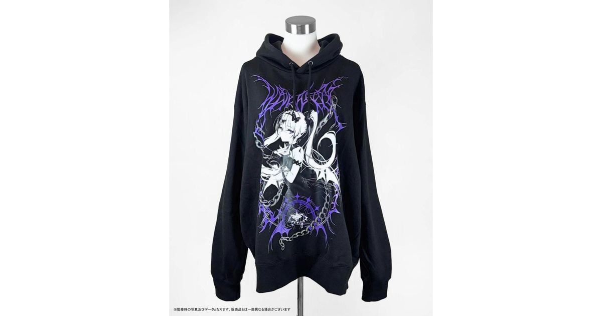 rurudoイラストパーカー 黒 - “FALLEN”rurudo POP UP SHOP - BOOTH
