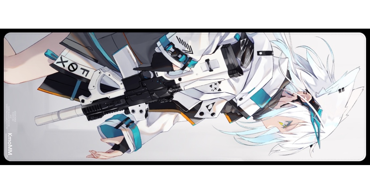 凪白みと　デスクマット 二次受注生産】凪白みと_オリジナルデスクマット1000×350 - white fox